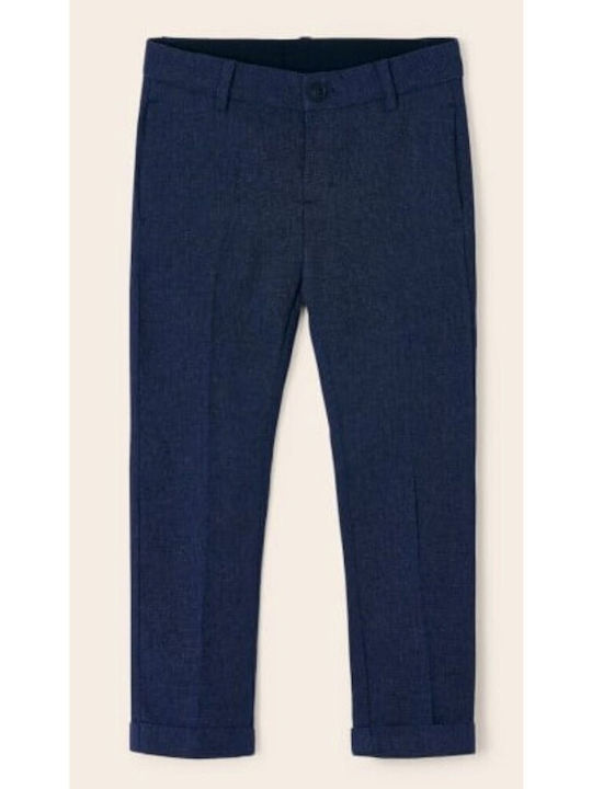 Kinder Hose Chino Stoff Marineblau