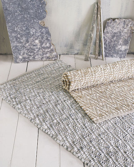 Rythmos Mandel Teppich Rechteckig Sommer Baumwolle 01 Grey