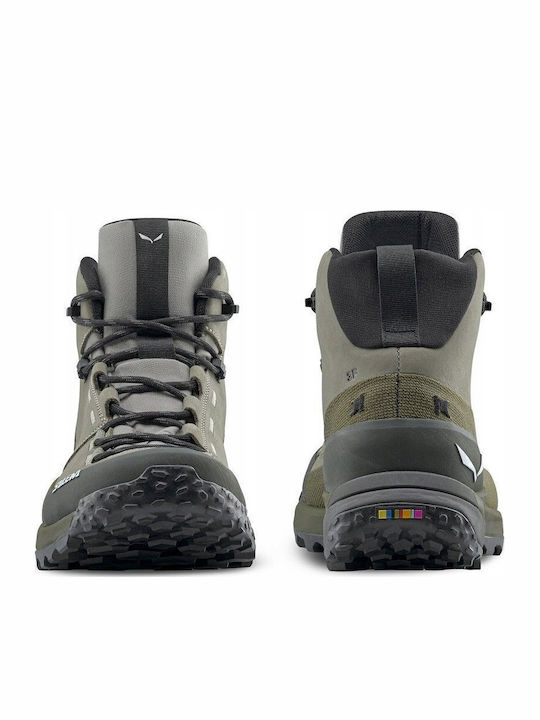 Salewa Puez Leather Ανδρικά Ορειβατικά Μποτάκια Πολύχρωμα