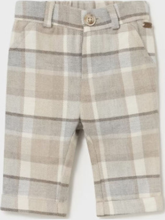 Pantaloni din Material Textil pentru Copii Tabac maro