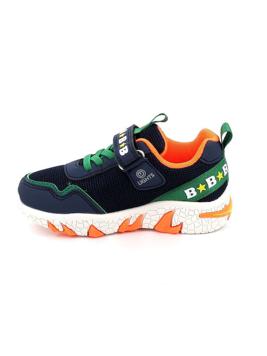 Kids Sneakers with Scratch & Lights Blue