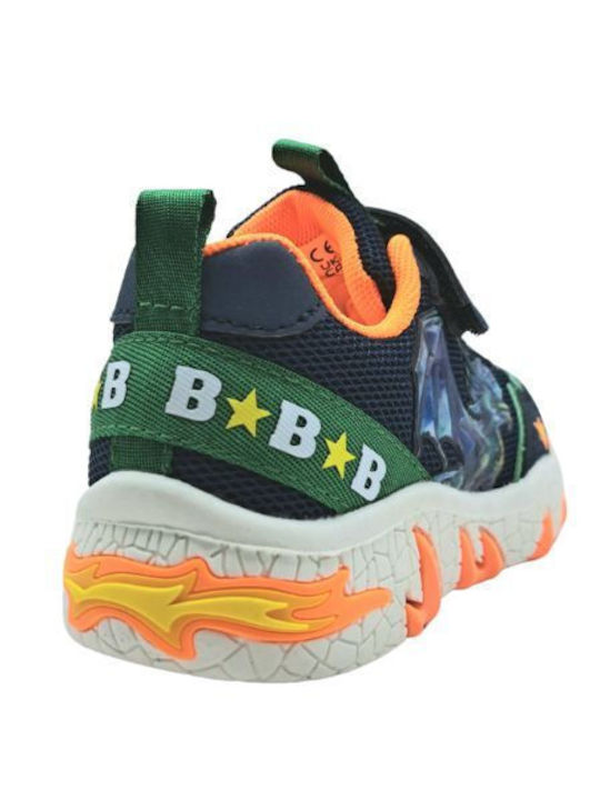 Kids Sneakers with Scratch & Lights Blue