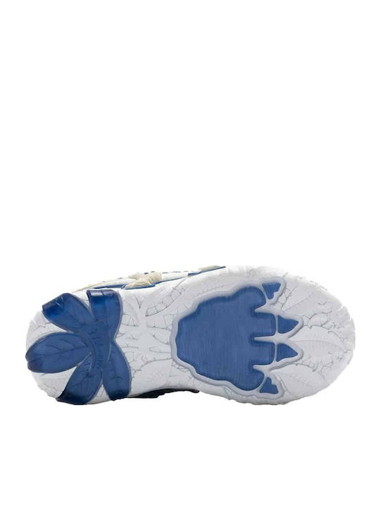 Παιδικά Sneakers με Σκρατς & Φωτάκια Μπλε