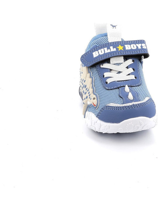 Παιδικά Sneakers με Σκρατς & Φωτάκια Μπλε