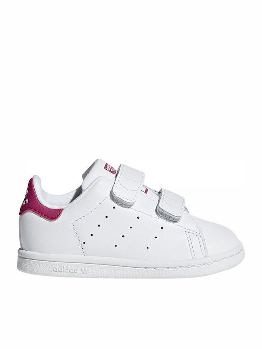 Stan Smith STAN SMITH CF I Детски маратонки Low Бели Обувки / Смело Розово