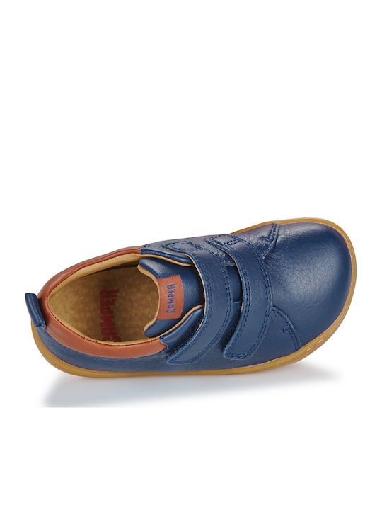 PEU CAMI Kids Sneakers High with Scratch Blue