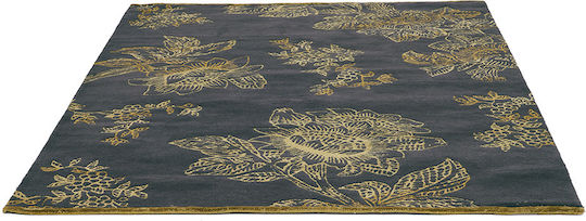 Wedgwood BC291526 Handmade Rug Rectangular Wool Grey Green