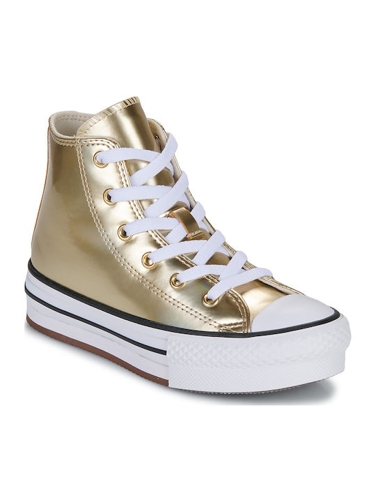 CHUCK TAYLOR ALL STAR Παιδικά Sneakers High Χρυσά