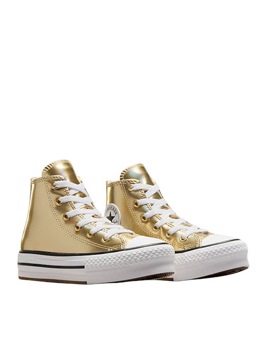 CHUCK TAYLOR ALL STAR Παιδικά Sneakers High Χρυσά