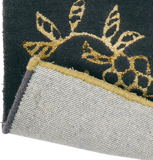 Wedgwood BC291526 Handmade Rug Rectangular Wool Grey Green