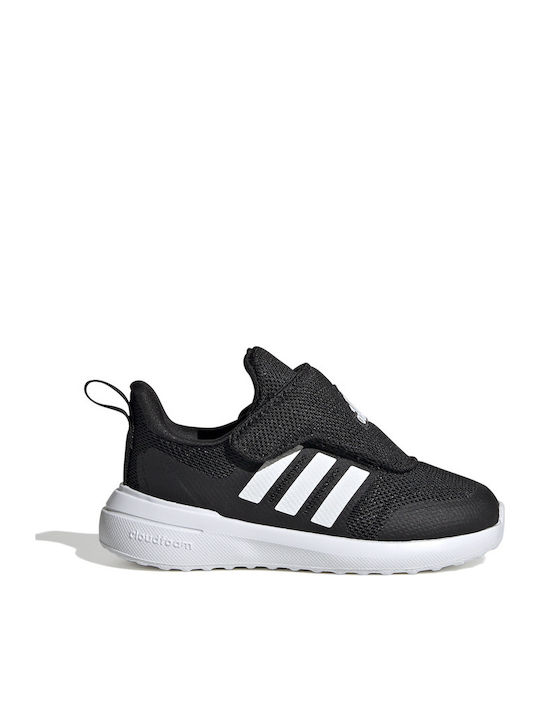 Fortarun 2.0 Kids Sports Shoes Running with Hoop & Loop Closure Black