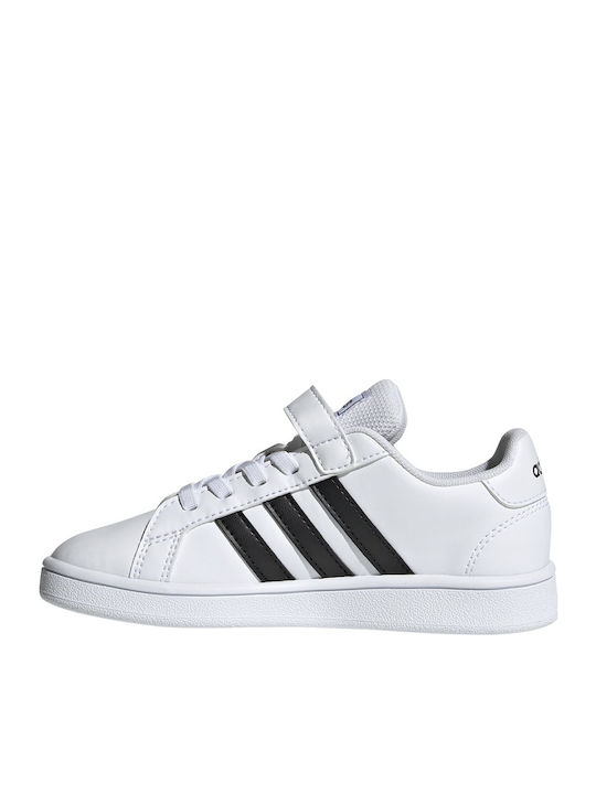 Grand Court Grand Court Kids Sneakers with Scratch Cloud White / Core Black