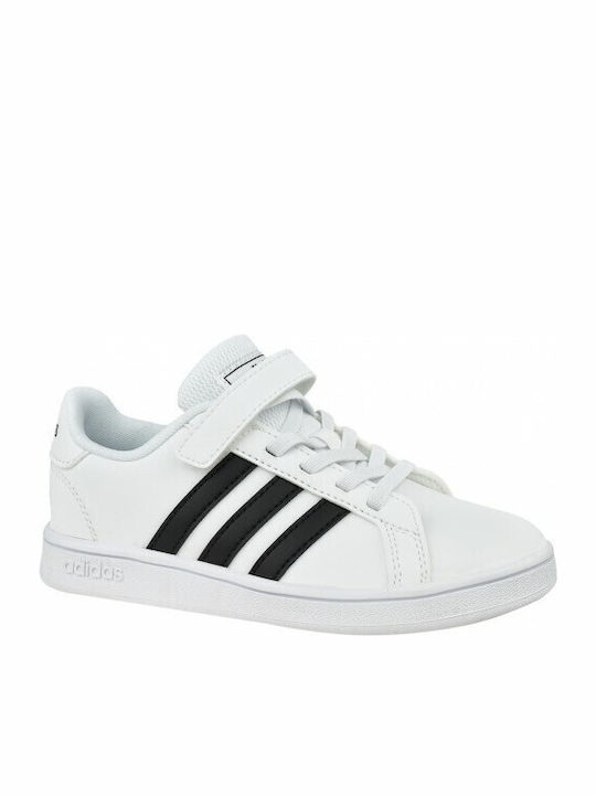 Grand Court Grand Court Kids Sneakers with Scratch Cloud White / Core Black