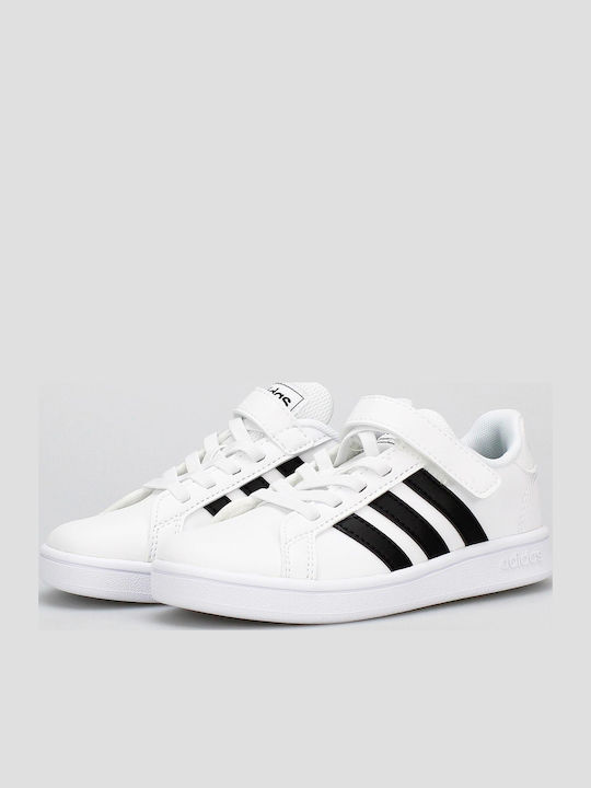 Grand Court Grand Court Kids Sneakers with Scratch Cloud White / Core Black
