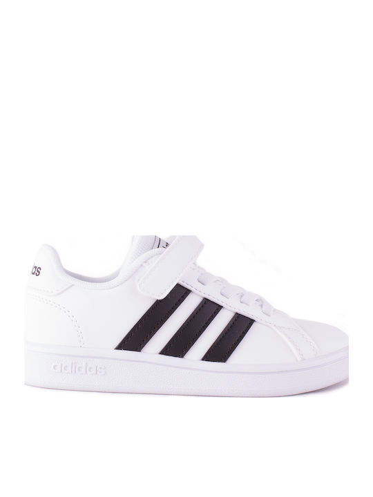 Grand Court Grand Court Kids Sneakers with Scratch Cloud White / Core Black