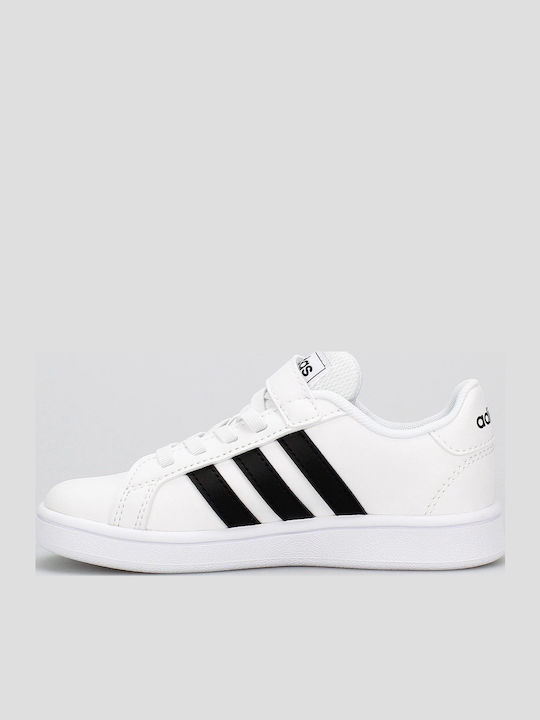 Grand Court Grand Court Kids Sneakers with Scratch Cloud White / Core Black