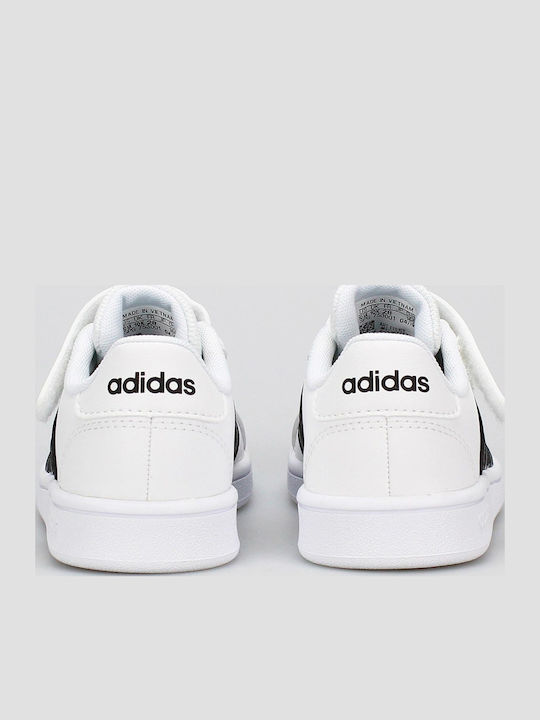 Grand Court Grand Court Kids Sneakers with Scratch Cloud White / Core Black