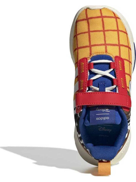 X Disney Racer TR21 Toy Story Woody Παιδικά Sneakers με Σκρατς Semi Solar Gold / Off White / Royal Blue