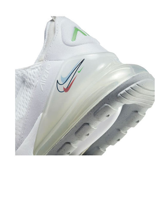 Air Max 270 Air Max 270 Gs Детски маратонки Low Бяло / Алуминий / Черно / Светлозелено Spark