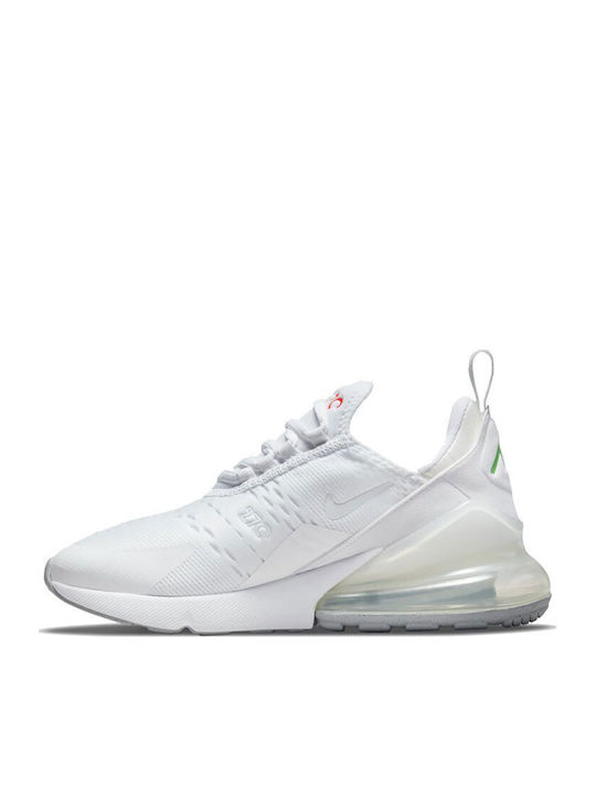 Air Max 270 Air Max 270 Gs Детски маратонки Low Бяло / Алуминий / Черно / Светлозелено Spark