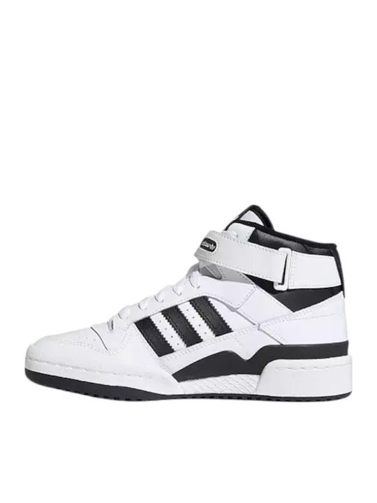 Forum Mid J Kids Sneakers High with Scratch Cloud White / Core Black