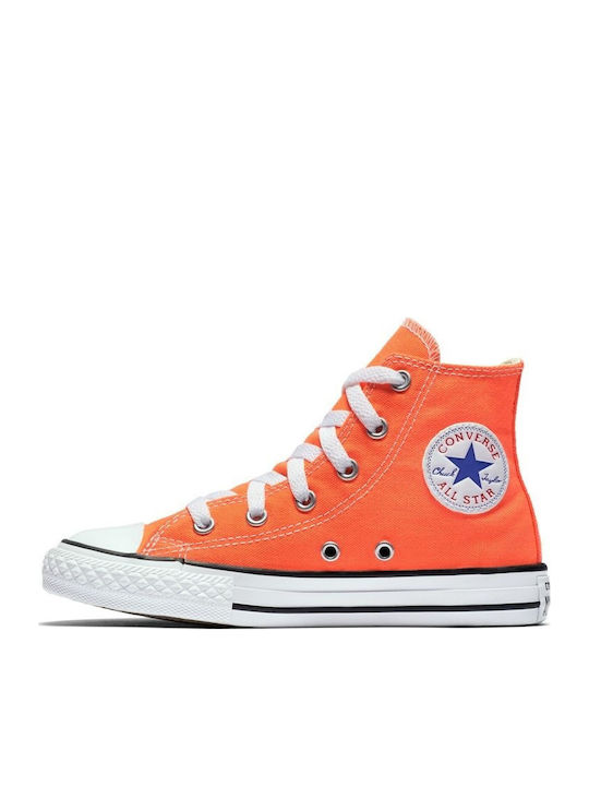 Chuck Taylor All Star All Star Παιδικά Sneakers High Πορτοκαλί