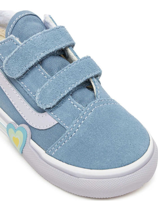 Old Skool V Kids Sneakers with Scratch Blue
