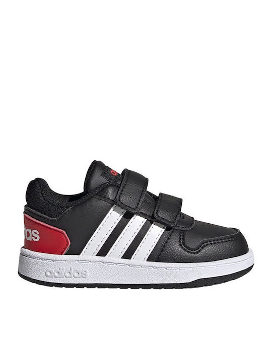 Hoops 2 Kinder Sneakers mit Klettverschluss Schwarz