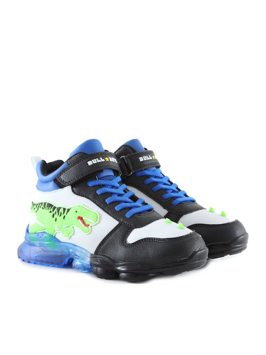 T-Rex Încălțăminte sport Inalta pentru copii cu scai și lumini Multicolor