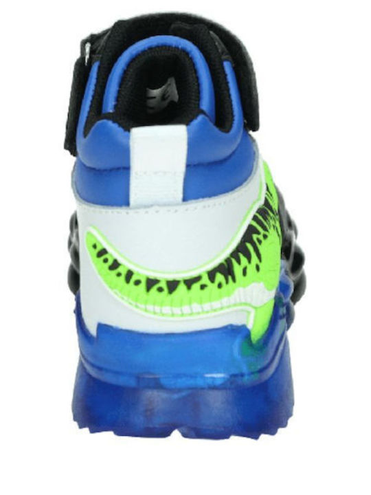 T-Rex Încălțăminte sport Inalta pentru copii cu scai și lumini Multicolor