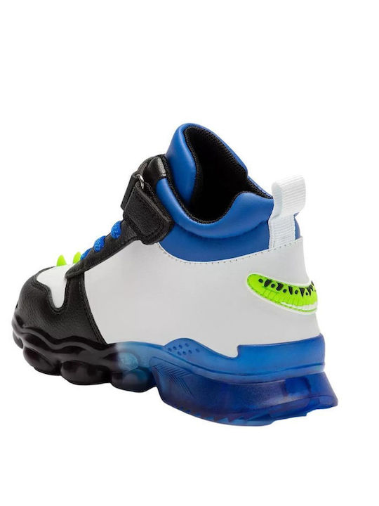 T-Rex Încălțăminte sport Inalta pentru copii cu scai și lumini Multicolor