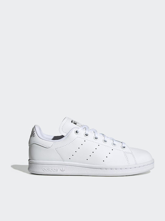 Stan Smith Stan Smith GS Încălțăminte sport Joasa pentru copii Alb Noros / Argintiu Metalizat