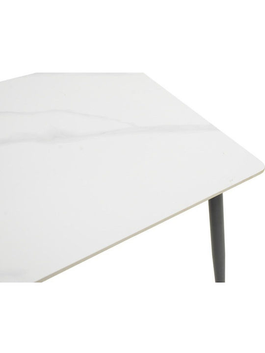 Gustas Platz Tisch Speisesaal Weiß 80x80x76cm