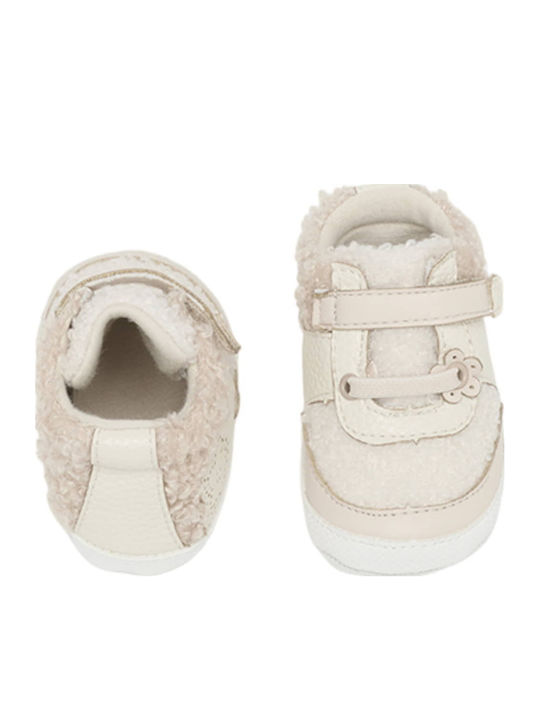 Mayoral Soft-Sole Baby Boots Beige