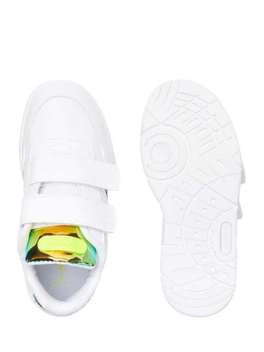 T-Clip Παιδικά Sneakers με Σκρατς Λευκά