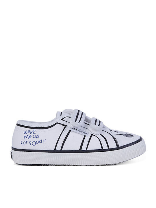 Kids Sneakers with Scratch White