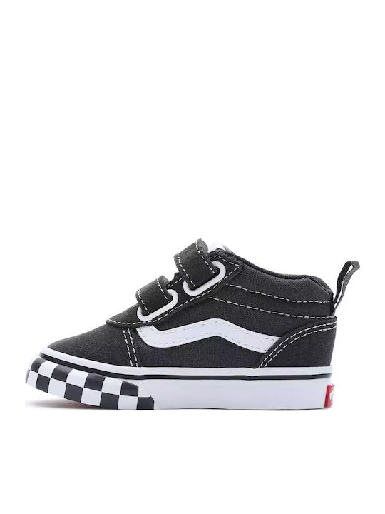 Ward Mid Kids Sneakers High with Scratch Black