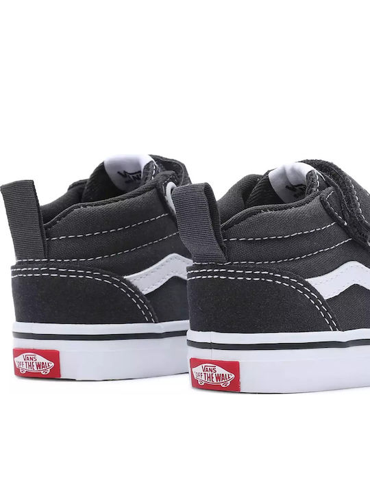 Ward Mid Kids Sneakers High with Scratch Black
