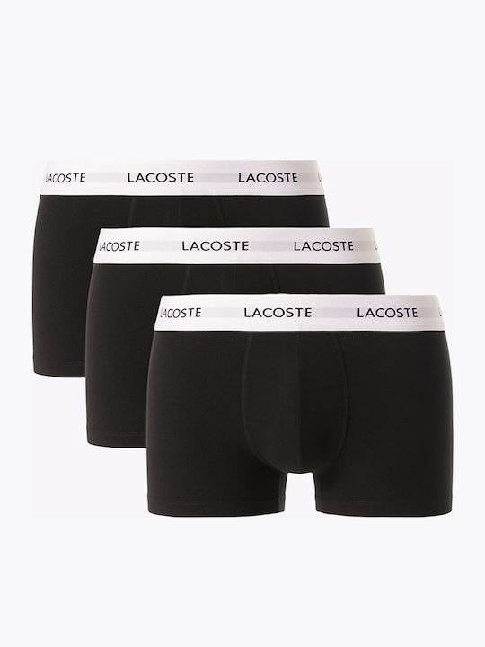 Lacoste Μποξεράκια 3Pack Total Black