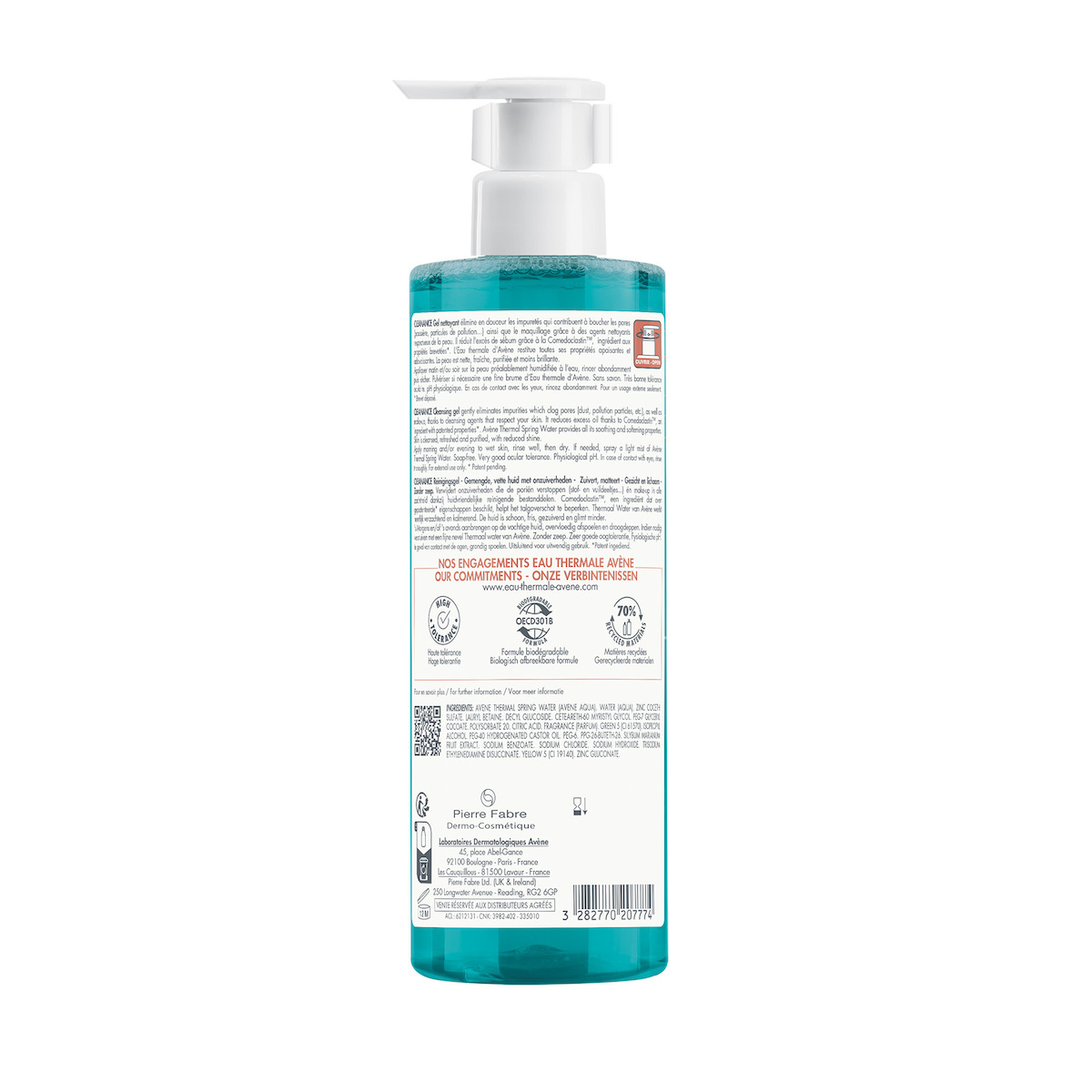 Eau Thermale Avène Cleanance Gel Καθαρισμού Προσώπου για Ακνεϊκές Επιδερμίδες 400ml