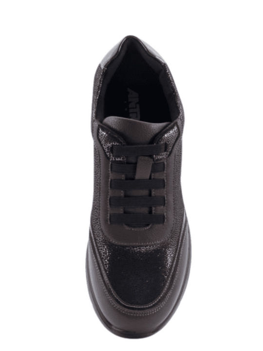 Γυναικεία Flatforms Sneakers Μπρονζέ