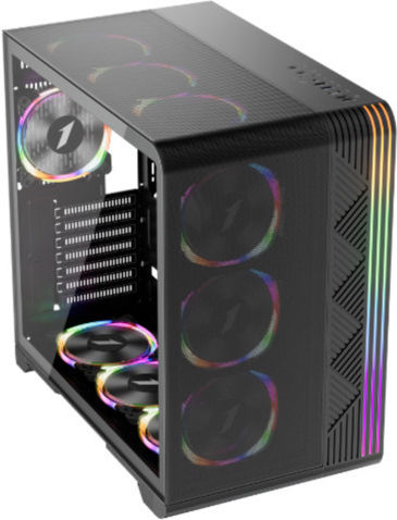1STPLAYER VT7 Gaming Midi Tower Κουτί Υπολογιστή με Πλαϊνό Παράθυρο Μαύρο