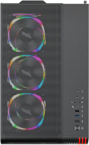 1STPLAYER VT7 Gaming Midi Tower Κουτί Υπολογιστή με Πλαϊνό Παράθυρο Μαύρο
