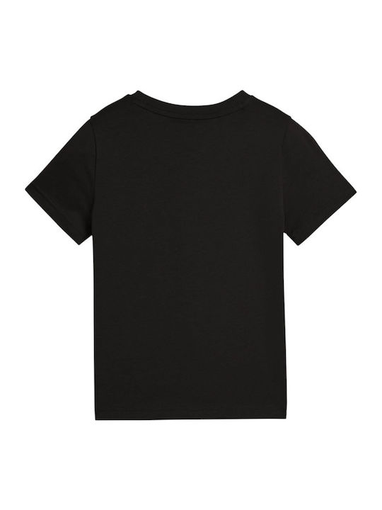 Kinder-T-Shirt Schwarz Logo