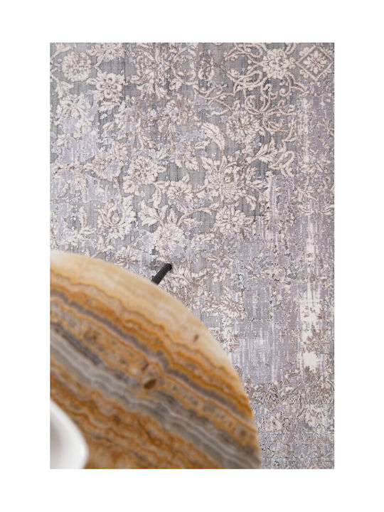 Royal Carpet Silk 5987A Rug Rectangular Silk L. Grey D. Beige