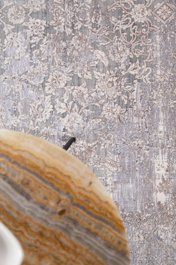 Royal Carpet Silk 5987A Rug Rectangular Silk L. Grey D. Beige