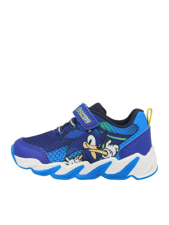 Sonic Kids Sneakers with Scratch & Lights Blue