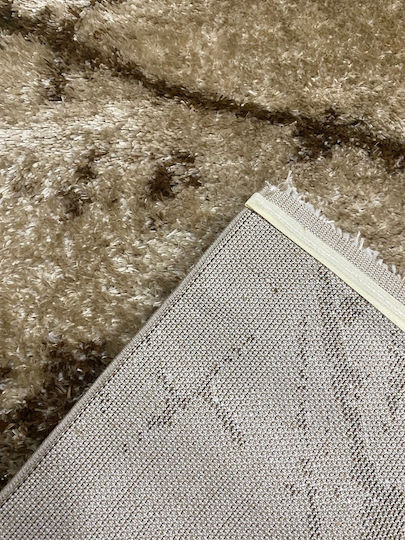Jasmine JS 597 Rug Rectangular Shaggy Camel Brown