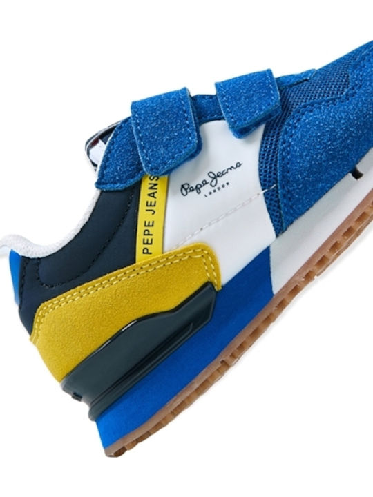 London One Παιδικά Sneakers με Σκρατς Μπλε