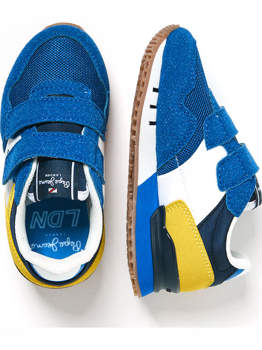 London One Παιδικά Sneakers με Σκρατς Μπλε